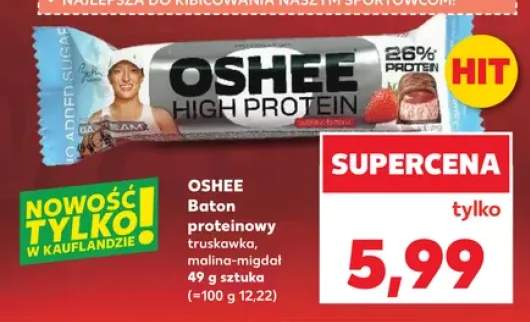 Baton proteinowy Oshee truskawka +1 wariant