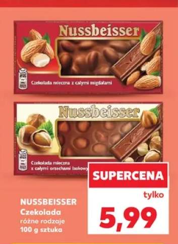 Czekolada mleczna z całymi orzechami laskowymi Nussbeisser +1 wariant