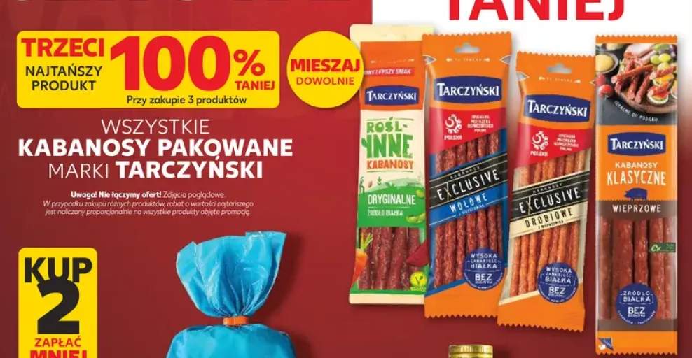 Kabanosy roślinne oryginalne Tarczyński +3 warianty
