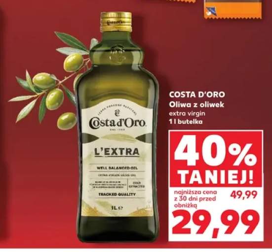 Oliwa z oliwek extra virgin Costa d'Oro L'Extra