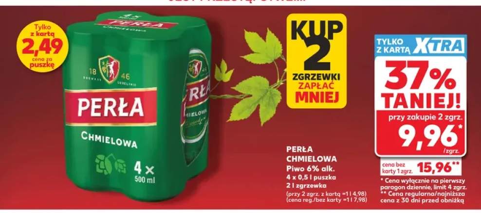 Piwo Perła Chmielowa 4-pak
