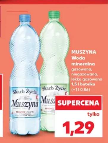 Woda mineralna Muszyna gazowana +2 warianty
