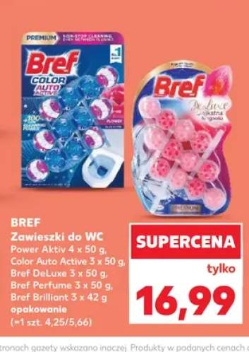 Zawieszki do WC Bref Power Aktiv 4-pak +4 warianty