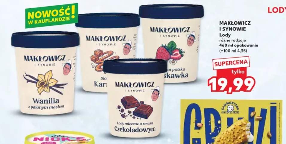Lody Wanilia z palonym masłem Makłowicz i Synowie +3 warianty