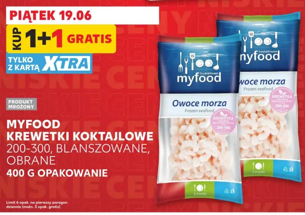 Krewetki koktajlowe blanszowane obrane Myfood