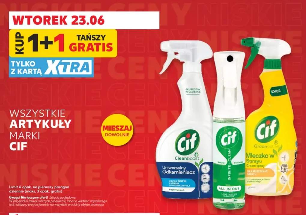 Uniwersalny odkamieniacz Cif Cleanboost +3 warianty