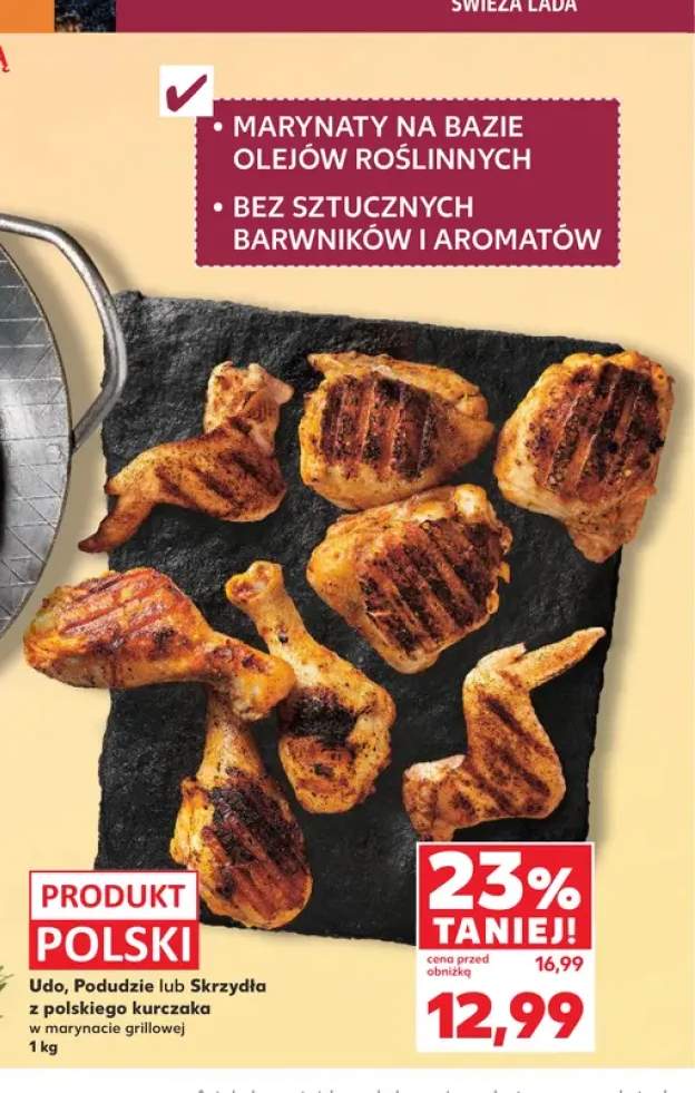 Udo z polskiego kurczaka w marynacie grillowej +2 warianty