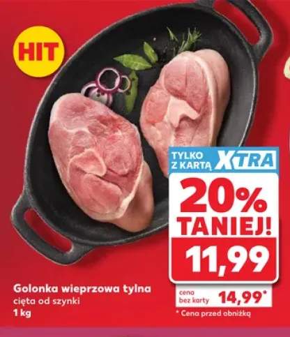 Golonka wieprzowa tylna cięta od szynki
