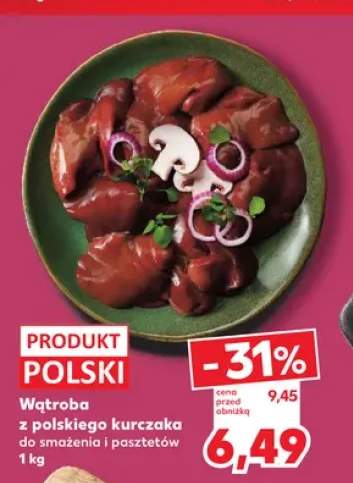 Wątroba z polskiego kurczaka do smażenia i pasztetów