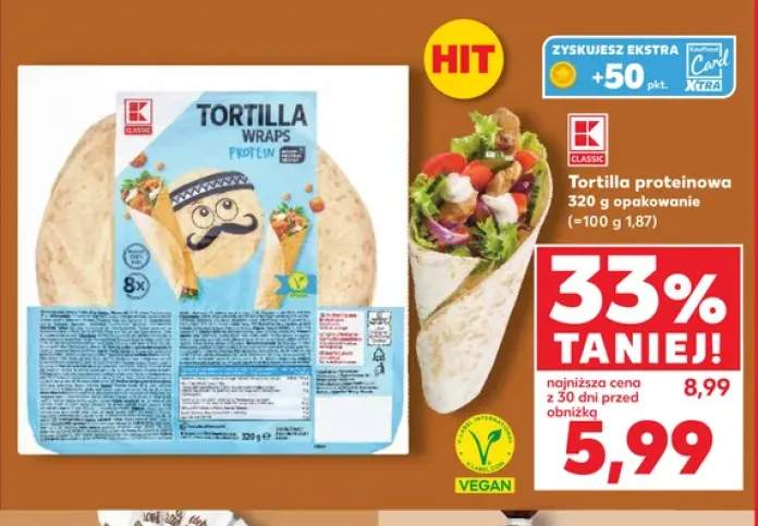 Tortilla proteinowa K-Classic