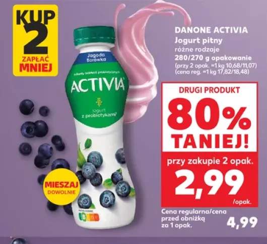 Jogurt pitny Danone Activia