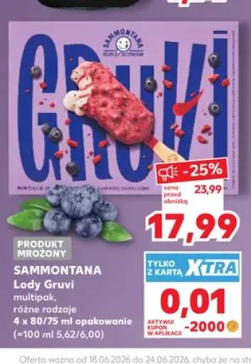 Lody Gruvi Sammontana 4-pak