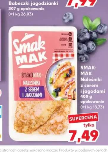 Naleśniki z serem i jagodami Smak-Mak