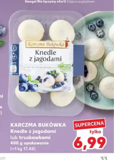 Knedle z jagodami Karczma Bukówka +1 wariant