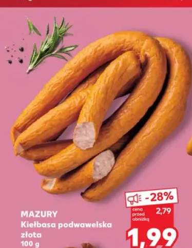 Kiełbasa podwawelska złota Mazury
