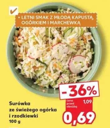 Surówka ze świeżego ogórka i rzodkiewki