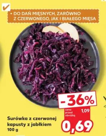 Surówka z czerwonej kapusty z jabłkiem