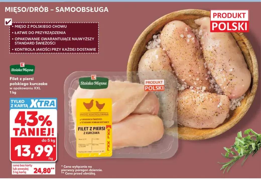 Filet z piersi polskiego kurczaka Stoisko Mięsne XXL