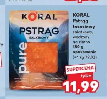 Pstrąg łososiowy sałatkowy wędzony na zimno Koral