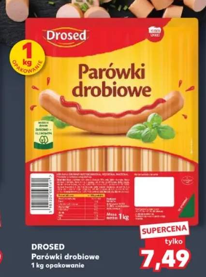 Parówki drobiowe Drosed