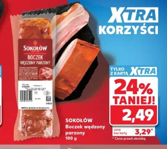 Boczek wędzony parzony Sokołów