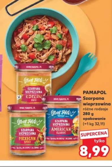 Szarpana wieprzowina Korean BBQ Pamapol +2 warianty