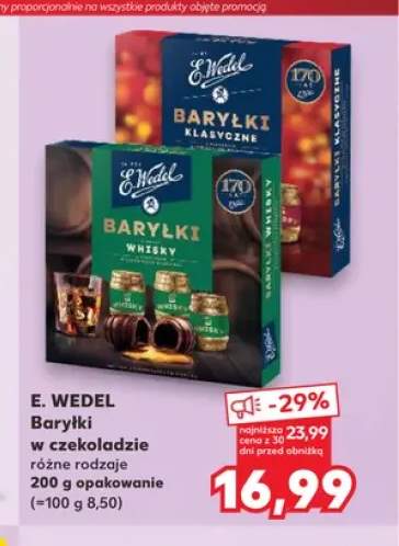 Baryłki klasyczne w czekoladzie E. Wedel +1 wariant