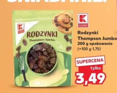 Rodzynki Thompson Jumbo K-Classic