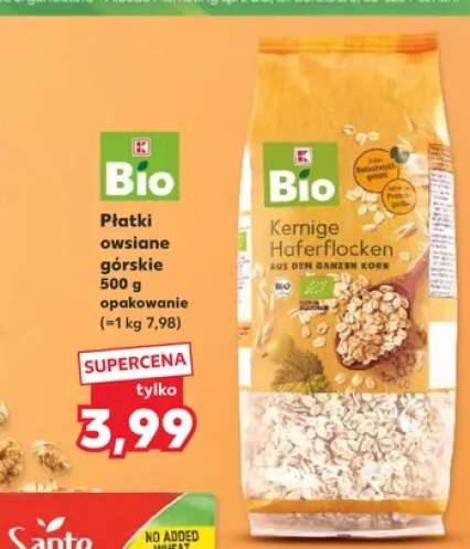 Płatki owsiane górskie K-Bio