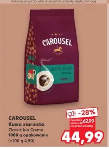Kawa ziarnista Carousel Classic +1 wariant