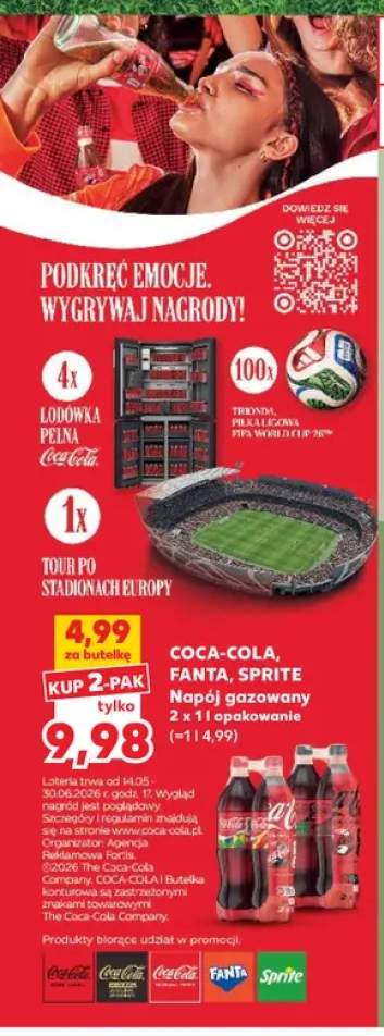 Napój gazowany Coca-Cola 2-pak 1 l +2 warianty