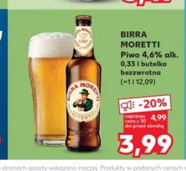 Piwo Birra Moretti