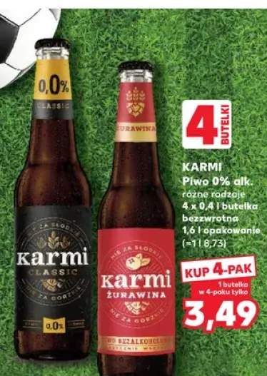 Piwo bezalkoholowe Karmi Classic 4-pak +1 wariant