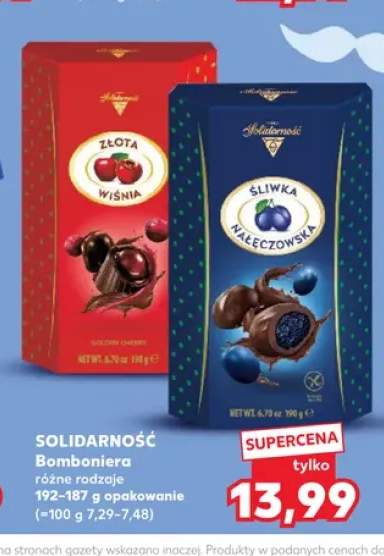Bomboniera Solidarność Śliwka Nałęczowska +1 wariant