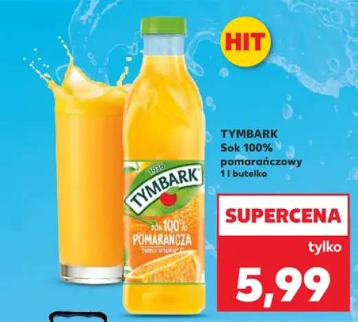 Sok 100% pomarańczowy Tymbark