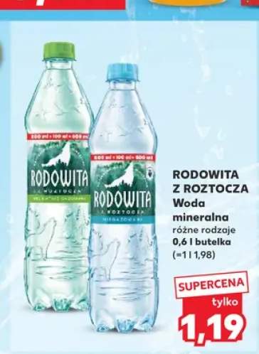 Woda mineralna Rodowita z Roztocza