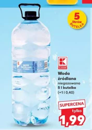 Woda źródlana niegazowana K-Classic