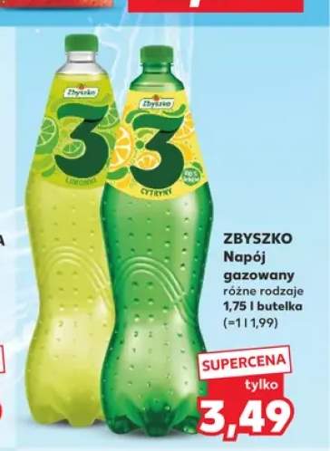 Napój gazowany Zbyszko 3 Limonka +1 wariant