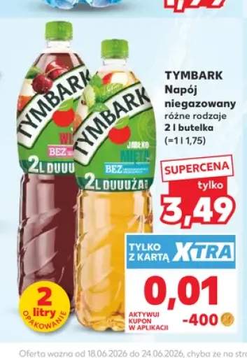 Napój niegazowany Tymbark Wiśnia Jabłko +1 wariant