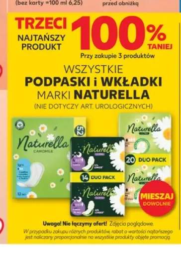 Podpaski i wkładki higieniczne Naturella