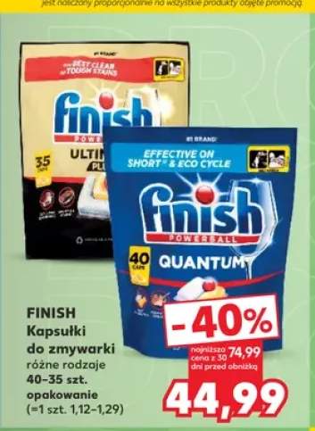 Kapsułki do zmywarki Finish Ultimate Plus +1 wariant