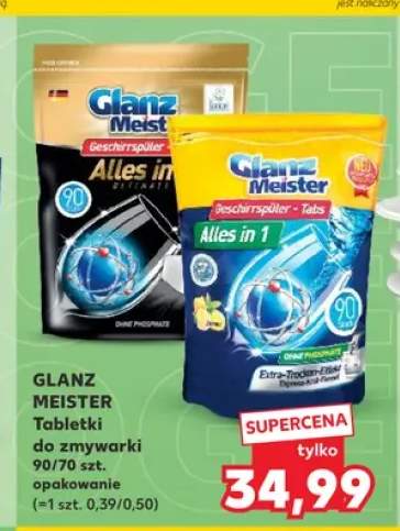 Tabletki do zmywarki Glanz Meister Alles in 1 90 szt. +1 wariant