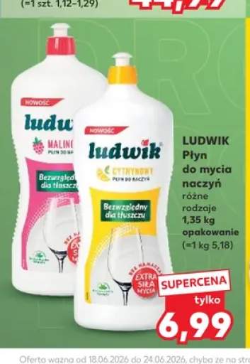 Płyn do mycia naczyń Ludwik Malinowy +1 wariant