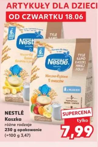 Kaszka mleczno-ryżowa banan Nestlé +1 wariant