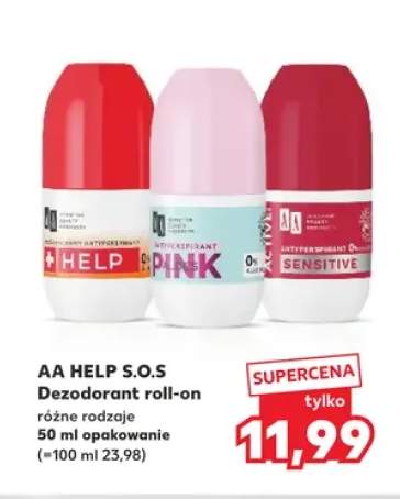 Dezodorant roll-on AA Help S.O.S Help +2 warianty