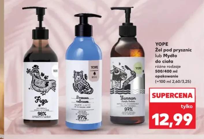 Żel pod prysznic Yope +1 wariant
