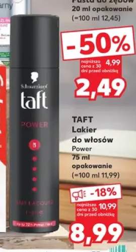 Lakier do włosów Taft Power