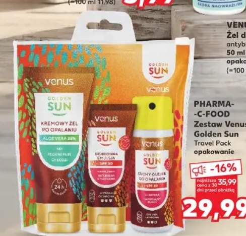 Zestaw kosmetyków Venus Golden Sun Travel Pack