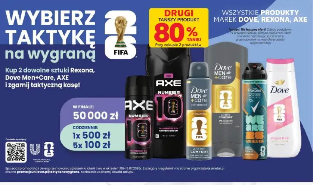 Kosmetyki Dove, Rexona, Axe