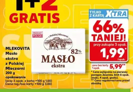 Masło ekstra z Polskiej Mleczarni Mlekovita